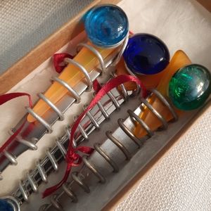 Artisan handmade glass wrapped knife spreaders